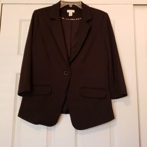 Chico's Black 3/4 Sleeve Jacket Sz. 0